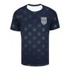 Maglia da Calcio USA Blu Scuro con Stampa di Stelle 2026 Edizione Away per tifosi Traspirante Asciugatura Rapida Maglie da Calcio per Adulti da Uomo