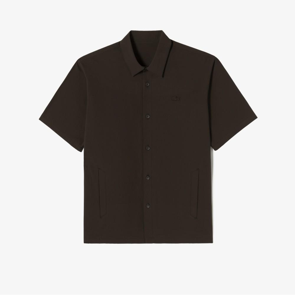 [Lacoste] Men's Outerwear Style Short-Sleeve Shirt CH249E-56G3LA
