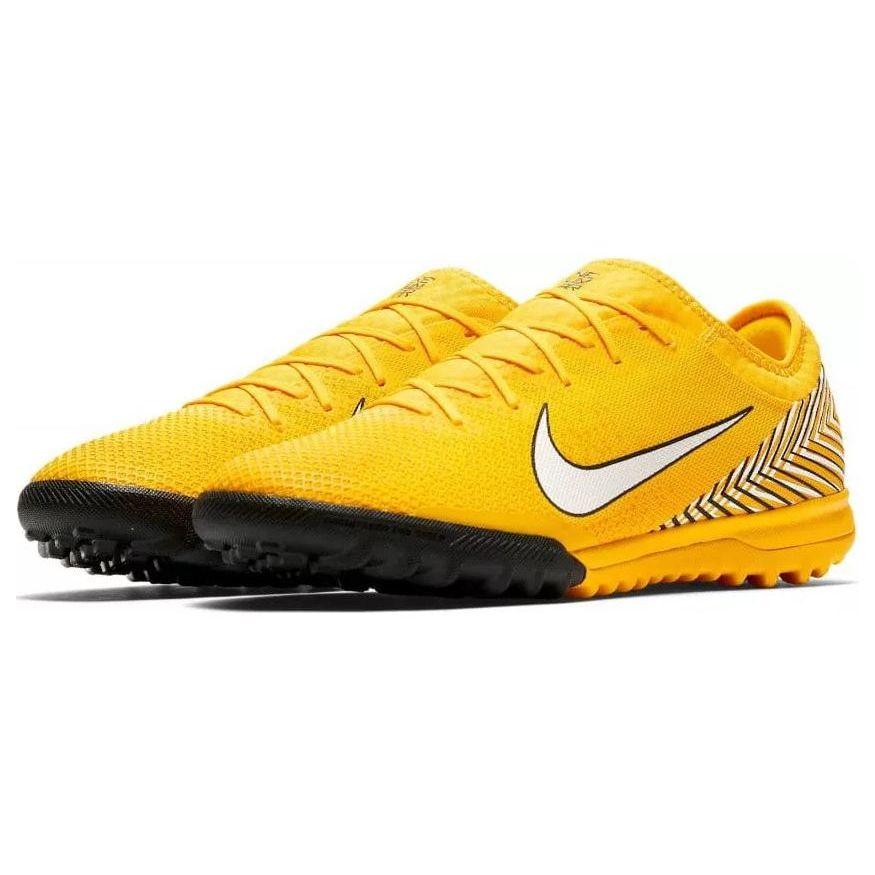 Nike Mercurial Vapor 12 Artificial Turf AG (Rubber Short Studs) Shock Absorbing Durable Soccer Shoes Unisex Soccer Shoes Yellow Black AO4703-710
