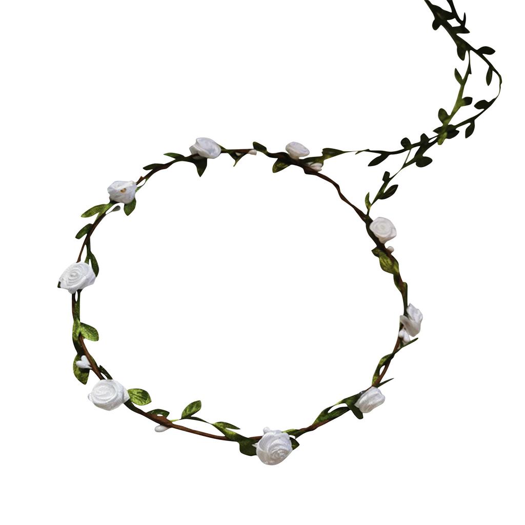 Flower Crown Headband Rose Wreath Headband Floral Headband Girls Party Decoration   Christmas Handmade