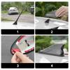 Car Shark Fin Antenna Carbon Color Auto Radio Signal Aerials Roof Antennas AM/FM Signal Aerials Waterproof  Car roof antenna