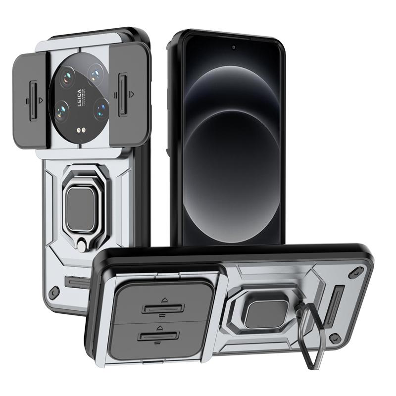 For Xiaomi 14 Ultra Case Luxury Car Magnetic Holder Armor Back Cover For Xiomi14 Xiaomi Mi14 Mi 14 Ultra 5G 2024 Phone Cases