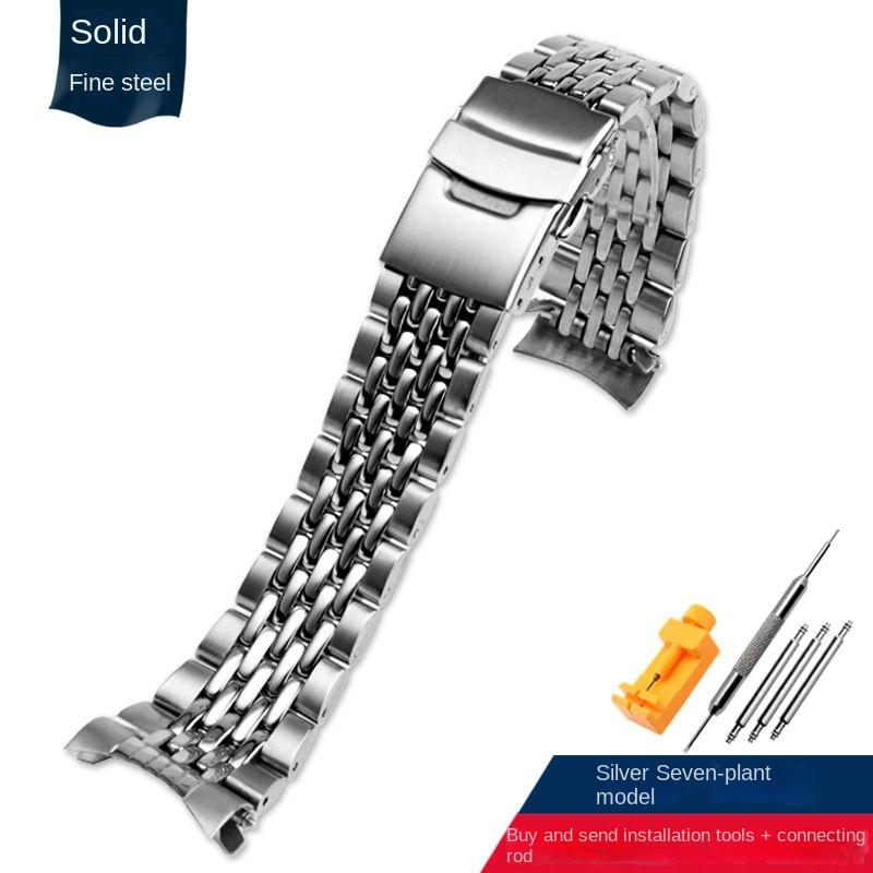 

Для Seiko Ні. 5 Водяний Привид SRPD63K1 SKX007 SKX009 SKX175 SKX173 Дуга Металевий Ремінець для Годинника з Нержавіючої Сталі 20мм 22мм Ремінець 22mm