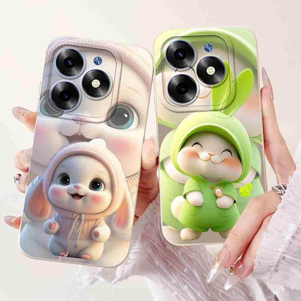 Pink Cat For Tecno Spark Go 2024 Cases BG6 Soft Silicone Cover For Tecno Spark 20 Spark20 SparkGo 2024 Casing Phone Case