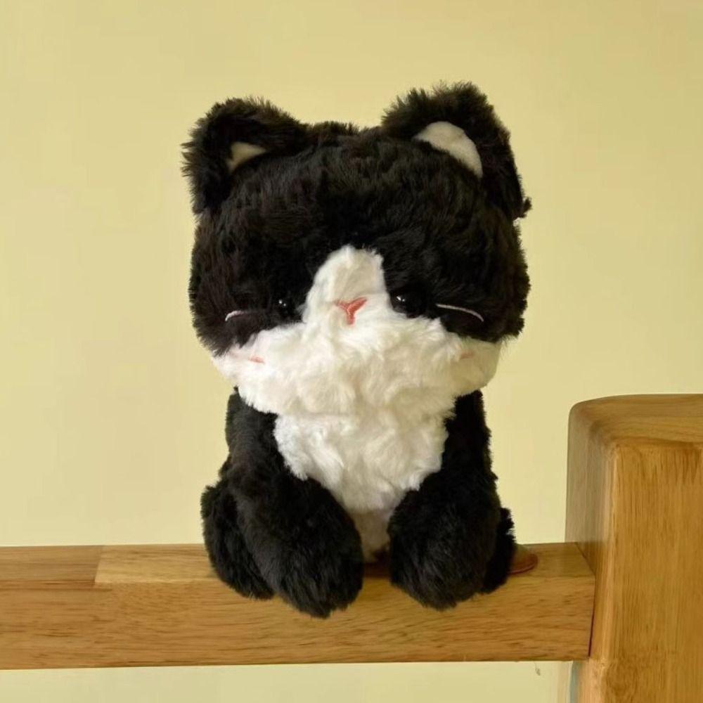 PP Cotton Stuffed Animals Cat Doll Soft Pussycat Plush Toy Simulation Cat Plush Toys  Children Girl