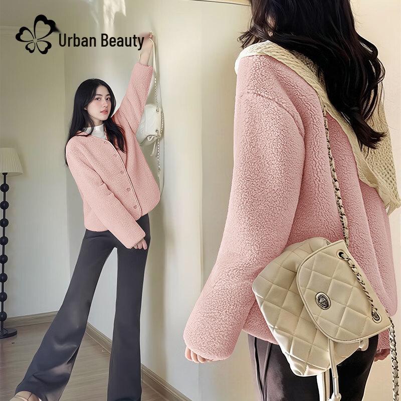 Chic Women s Plus Velvet Fleece Jacket M