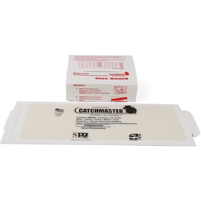 Catchmaster 72tc trappole adesive per topi 72x pre-escaate multi-cattura soluzione naturale contro roditori