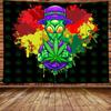 Psychedelic Alien Asaba Aesthetic Tapestry Hippie Bohemian Wall Mounted E-Sports Room Dormitory Party Background Home Decor