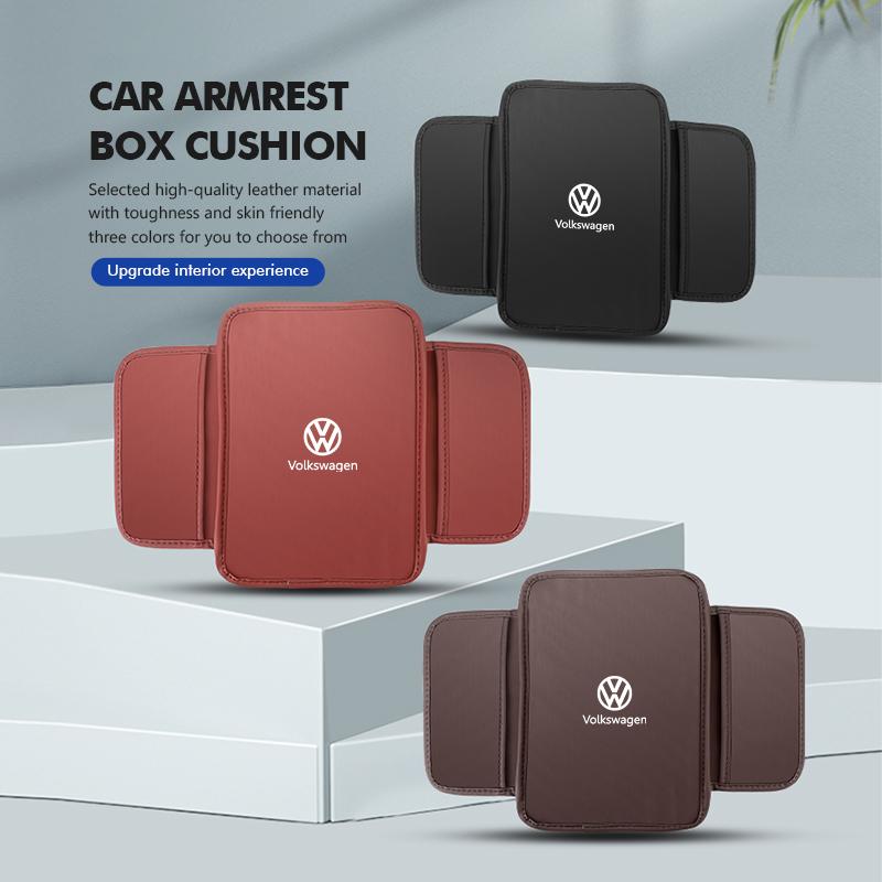 Car Height Pad Center Armrest Protecting Jacket Support Cover For Volkswagen VW Scirocco Jetta Beetle Golf 4 5 6 Passat Polo B5 QO9