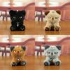 Cute Cat Plush Toy Keychain With Pp Cotton Filling For Bags And Keys