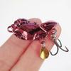 3.5CM/10G Metal Crab Spinner Blade Lure with Hook Long Casting Crab Bait with Rotating Sequin Spoon Spinnerbait Saltwater Freshwater Fishing