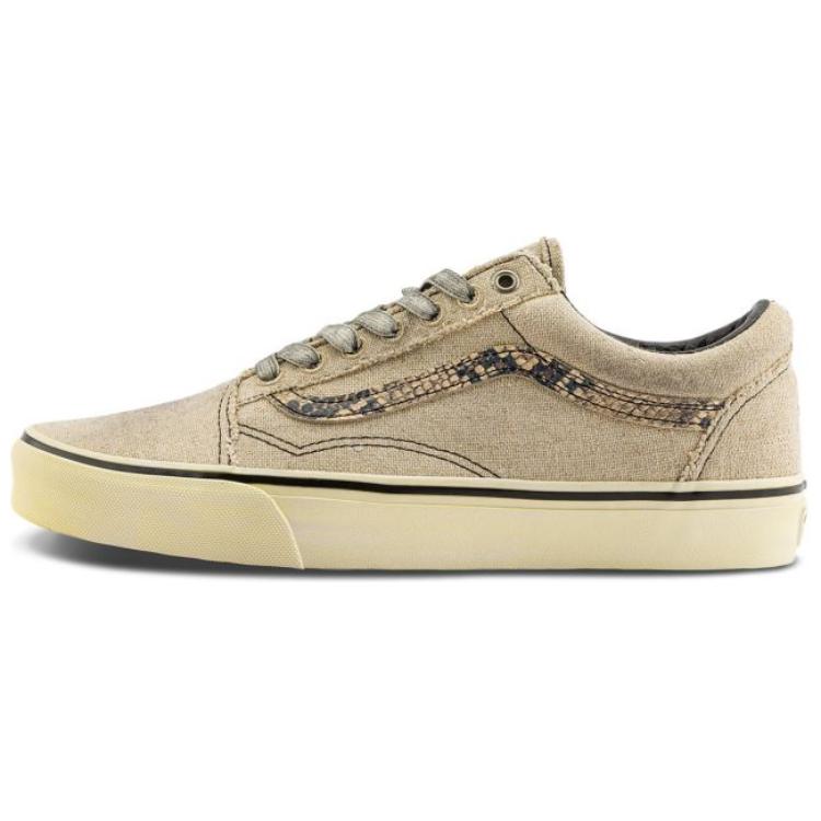 Vans Old Skool Series Comfortable Versatile Low-Top Skate Shoes Unisex Sneakers Light-Brown VN000CP5EBS