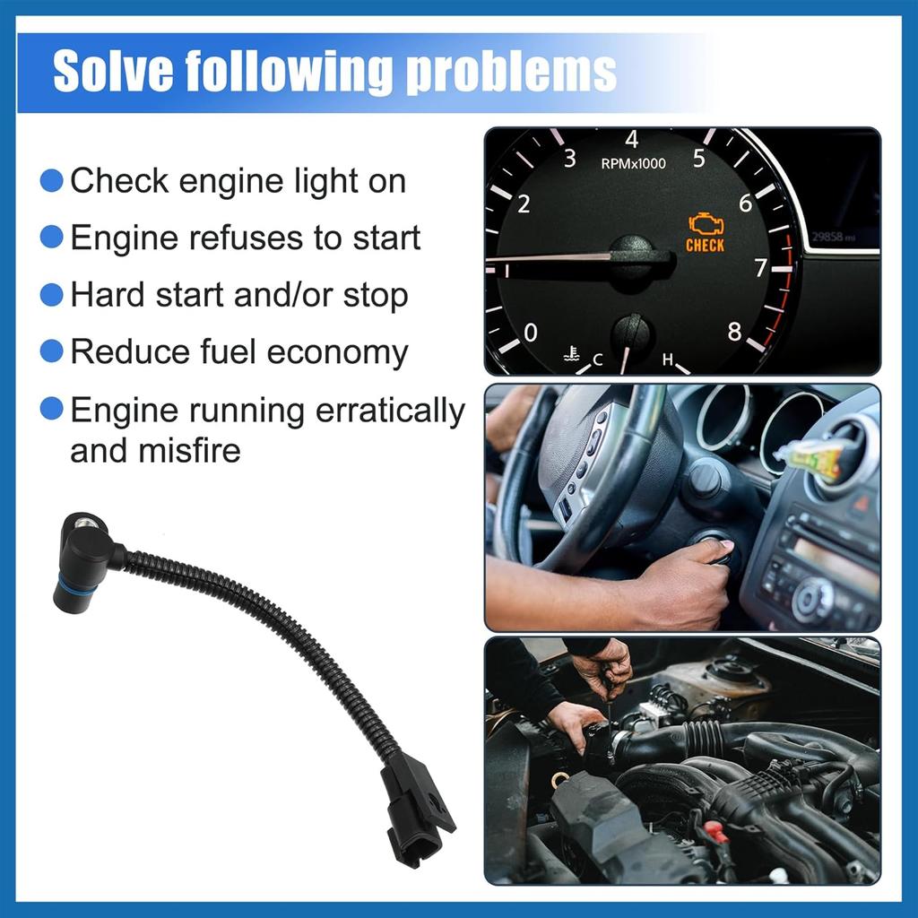 Crank Crankshaft Position Sensor for Harley Softail FXST for FLST Sportster XL Dyna 32707-01C TR484897 933-1001 Item Replacement