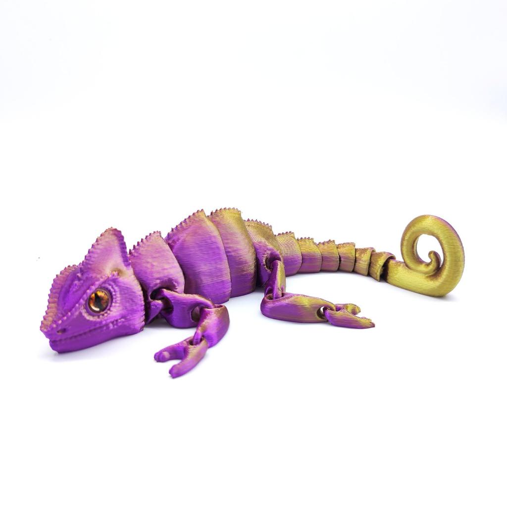 Color-Changing 3D Printed Jointed Dragon Toy Handicraft