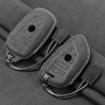 Suede Car Remote Key Case Cover Shell For BMW 1 3 5 7 Series X1 X3 X4 X5 X6 G20 G30 F15 F16 F34 F10 F20 F30 G01 G02 G05 G07