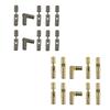 10 Pieces Invisible Brass Barrel Hinges Compact Versatile Brass Furniture Hinges for Jewelry Boxes Music Boxes Gift Box Hardware