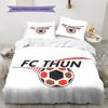 Biancheria da letto con motivo FC Thun Decorazione per la casa Regalo di compleanno (1 * copripiumino + 2 * federa, senza nucleo)