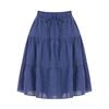 SELLY'S Check Flare Banded Mini Skirt_I6B-Csk002