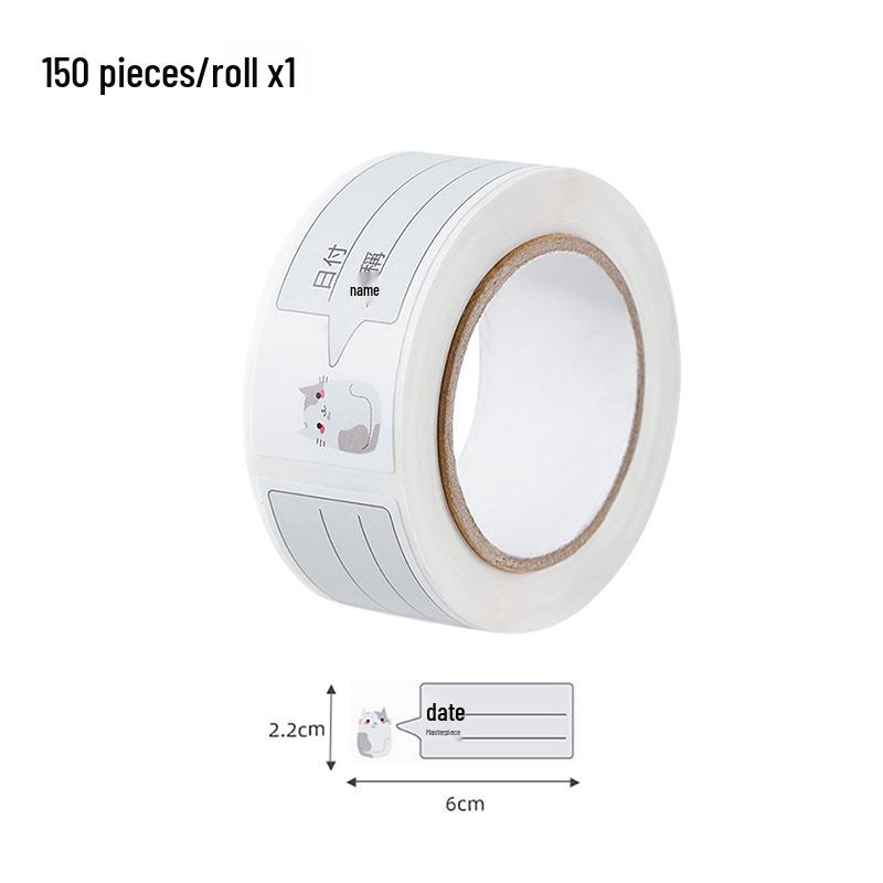 Waterproof Self-Adhesive Kitchen Refrigerator Classification Stickers for Easy Handwritten Food Storage.