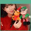 Festive Plush Santa Claus And Friends Reindeer Elf Snowman Adorable Toys For Holiday Cheer