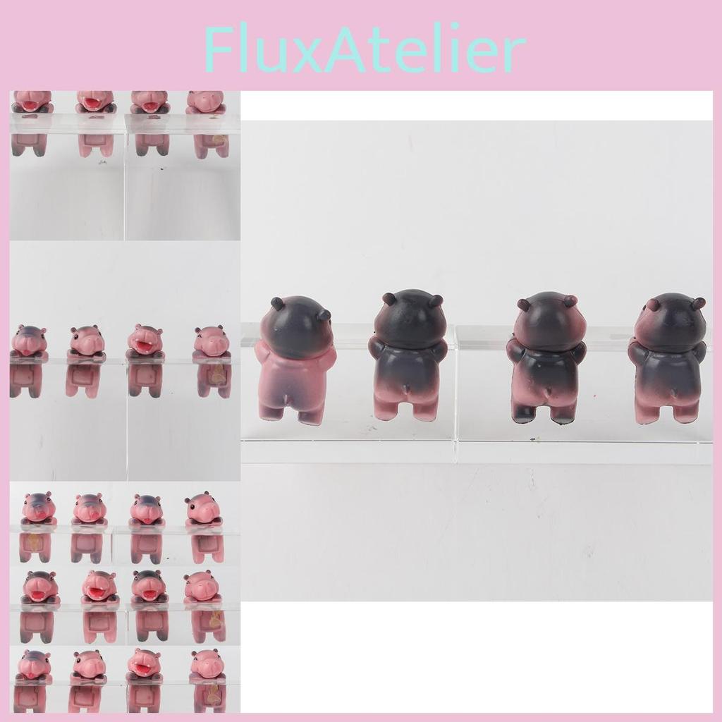 Delightful Mini Hippo Toy Model For Car Interior Blind Box Collectible Figures
