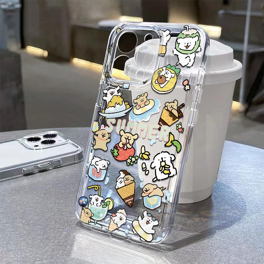 

Summer Line Puppy Maltese Phone Case For Samsung Galaxy S25 S24 S23 S22 S21 S20 FE Note20 Note10 Edge Plus Ultra Lite 5G Cover Samsung Note10