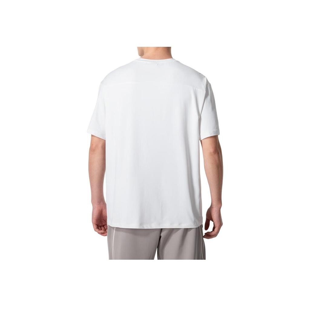 Puma Einfarbig Locker Geschnitten Rundhalsausschnitt Kurzarm Überschnittene Schultern T-Shirt Unisex T-Shirt Weiß 682915-02