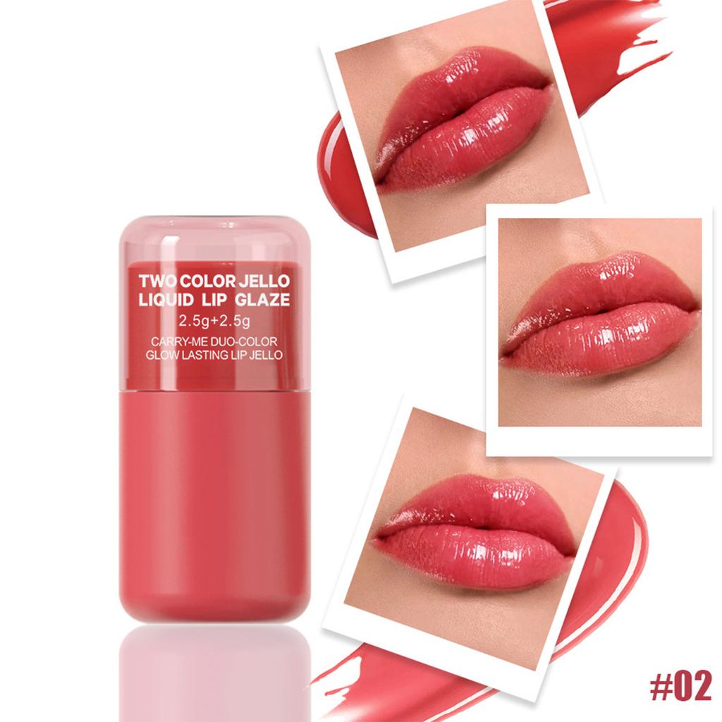 1Pc Glossy Lip Stain – Hydrating Formula, Smudge-proof & Pigmented Color