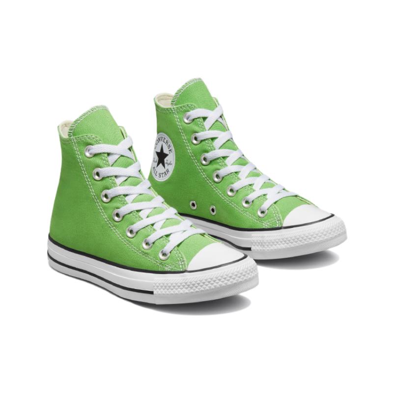 Converse Chuck Taylor All Star Trendy High-Top Canvas Shoes Unisex Green and White