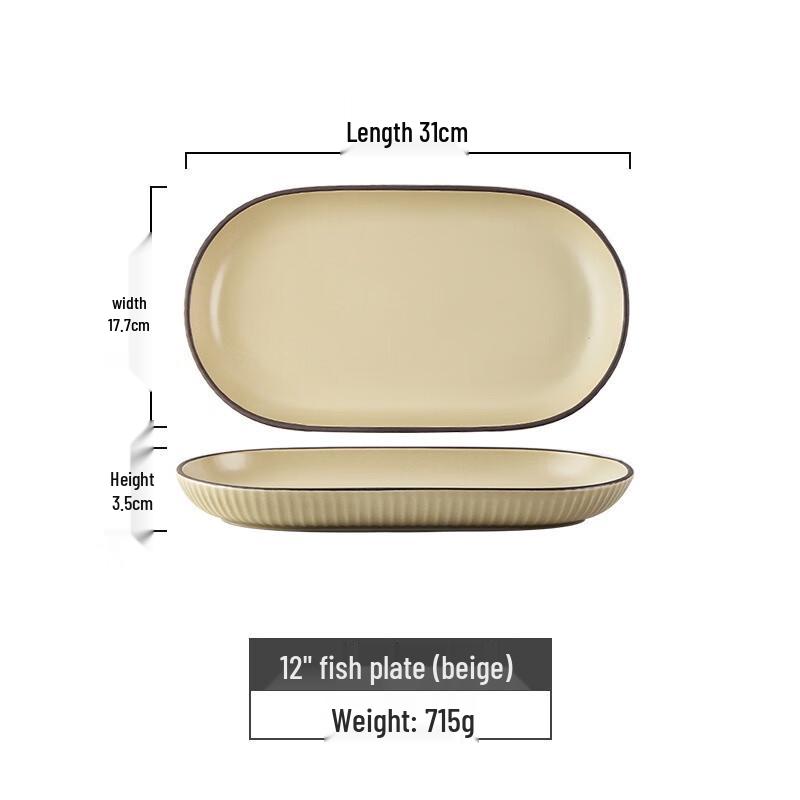 

Nordic Style Ceramic Dinner Plate Set