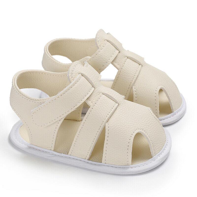 Citgeett Newborn Baby Boy Girl Soft Sole Crib Shoes Infant Summer Sandals 0-18 Months