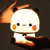 Panda Pat Led Night Light LED Novelty Animal Night Lamp Silicone Rechargeable Decorative Nightlight for Living Room Decor Nurser