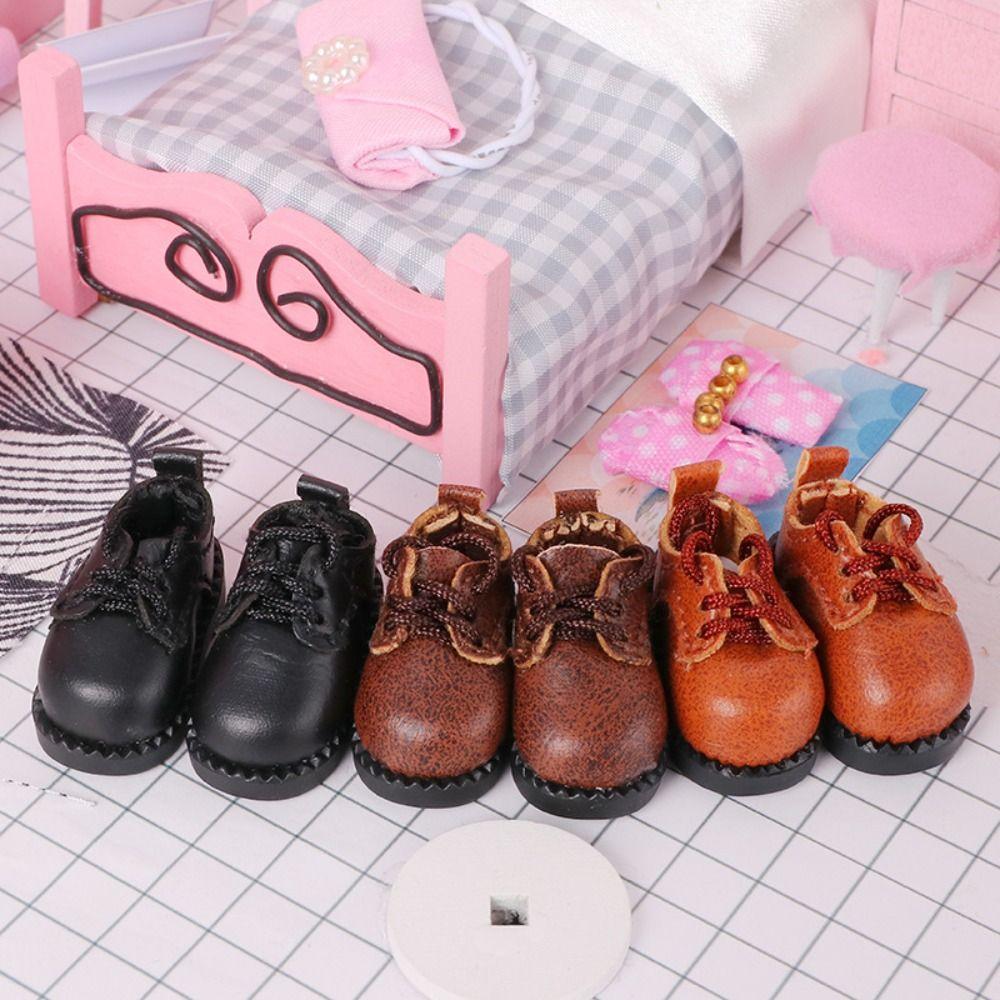 Dress Up Obitsu11 Shoes Pretend Play Cowhide Dolls Shoes Fashion Doll Leather Boots  YMY GSC