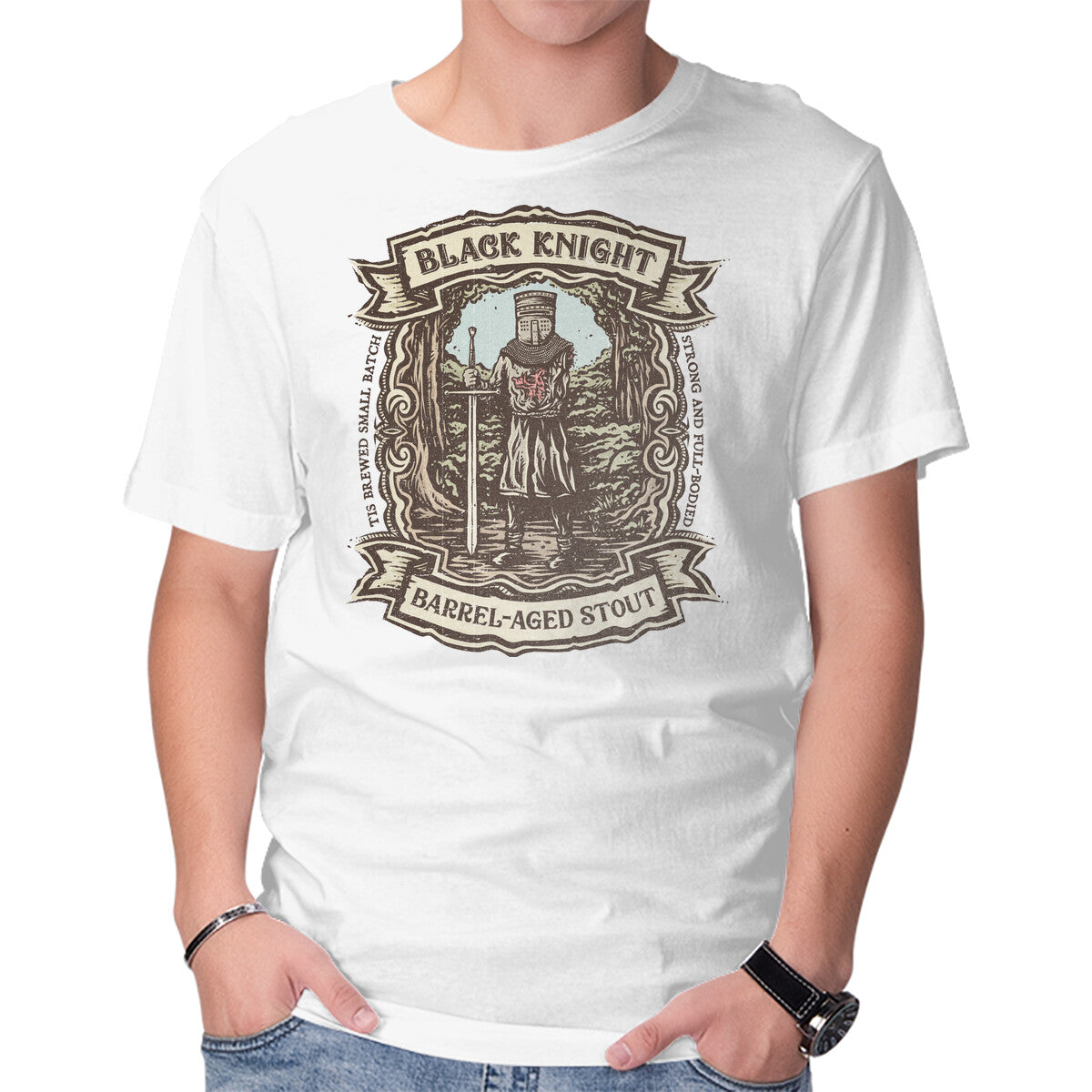 Unisex Crew Neck T-Shirt Tis But A Craft Brew Graphic Short Sleeve Casual Tee XXXL