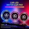 2Pcs Car Emblem Water Cup Pad Color Insulated Coasters Mat For RX300 IS200 IS250 ES350 Ct200h UX250h NX300h RX350 ES300h