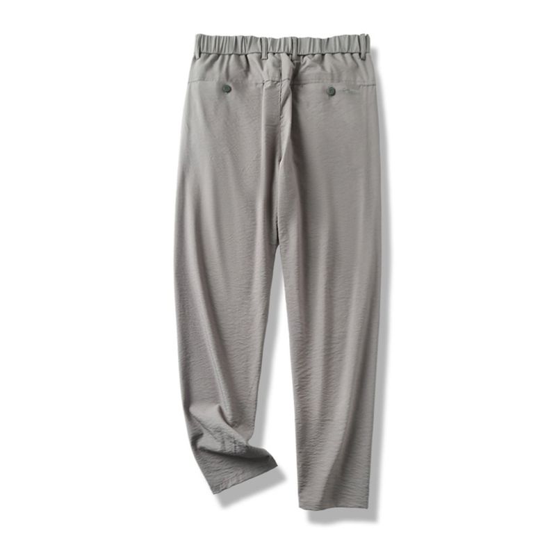 Elastic Ice Silk Draped Pants Men's Summer Thin 2024 New Arrival Straight Men's Pants Export Export Business Casual Pants