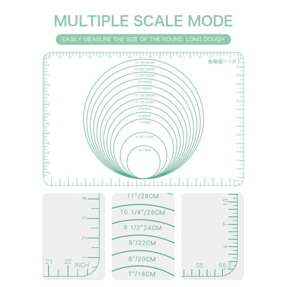 60*40cm Non-Stick Silicone Baking Mat Pad Baking Sheet Rolling Dough Mat Cookie Macaron Baking Mat Pastry Tools Kitchen Gadgets