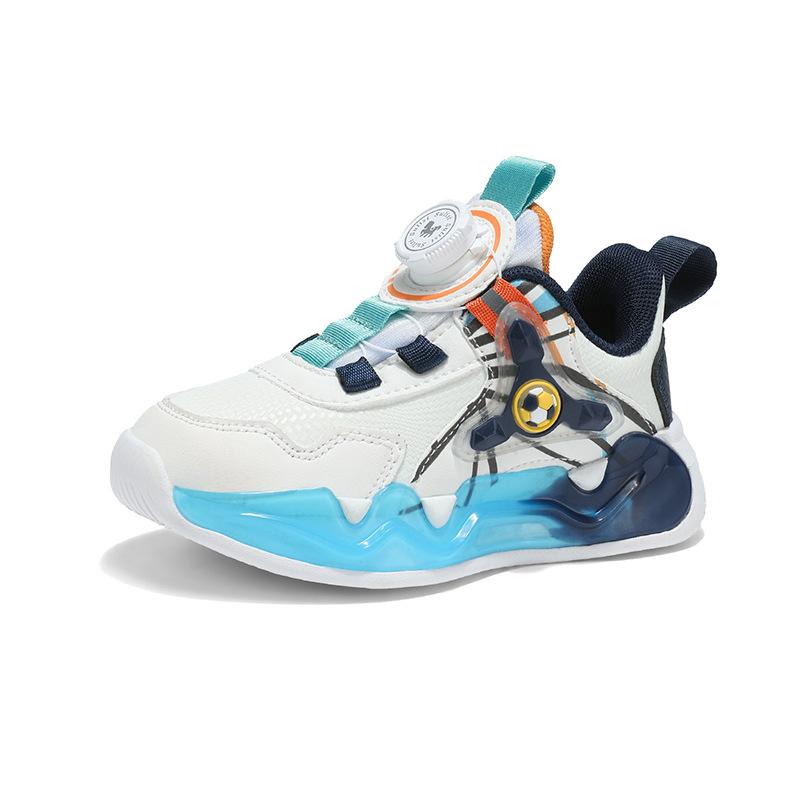 Jungen Basketballschuhe 2025 Herbst neue Kindersportschuhe Drehverschluss Leder wasserdicht Grundschule Laufschuhe Herren