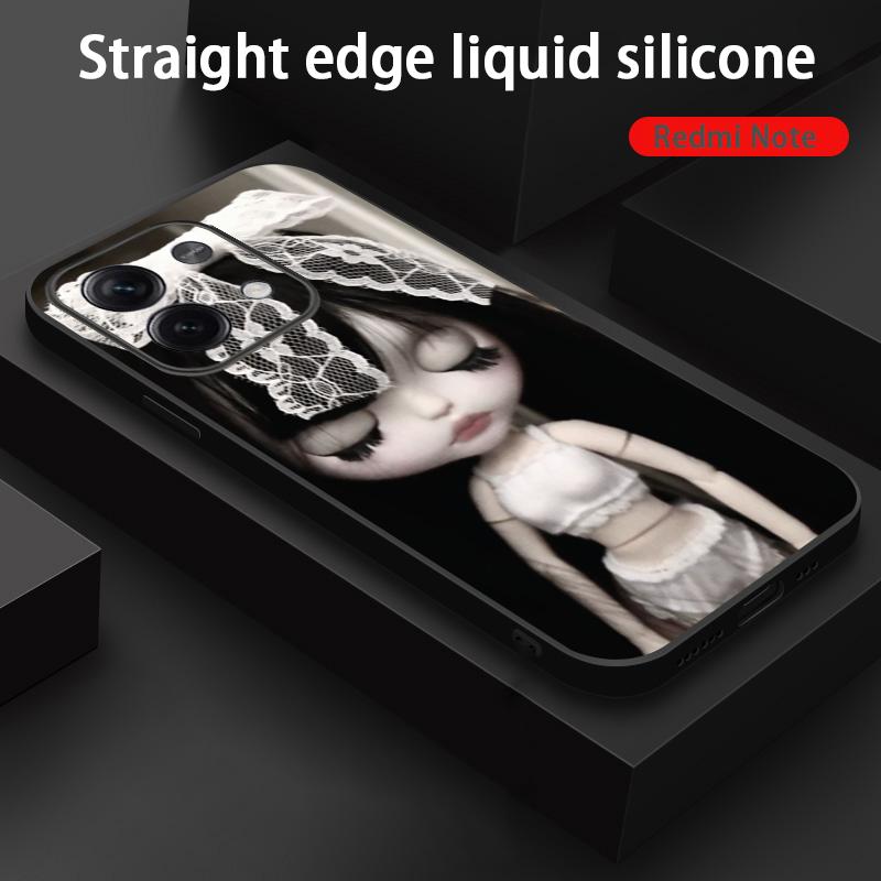 Blythe Cute doll fashion pattern design Phone Case For Redmi Note 14 13 12 11 Pro Plus S 5G 14C A3 Soft Black Phone Cover