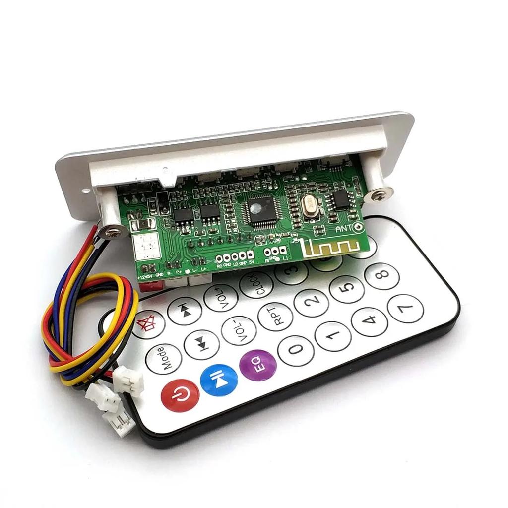 Kabelloses 5V MP3-Player-Decoderboard Integriertes WMV-Decoderboard Audiomodul USB TF Radio Für Auto Rote digitale LED Mit Fernbedienung