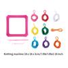 Weaving Loom Kit Making Toy DIY Craft with Crochet Hook Pot Holder Loops for Kids Beginners Adults Tote Bag Christmas Gifts