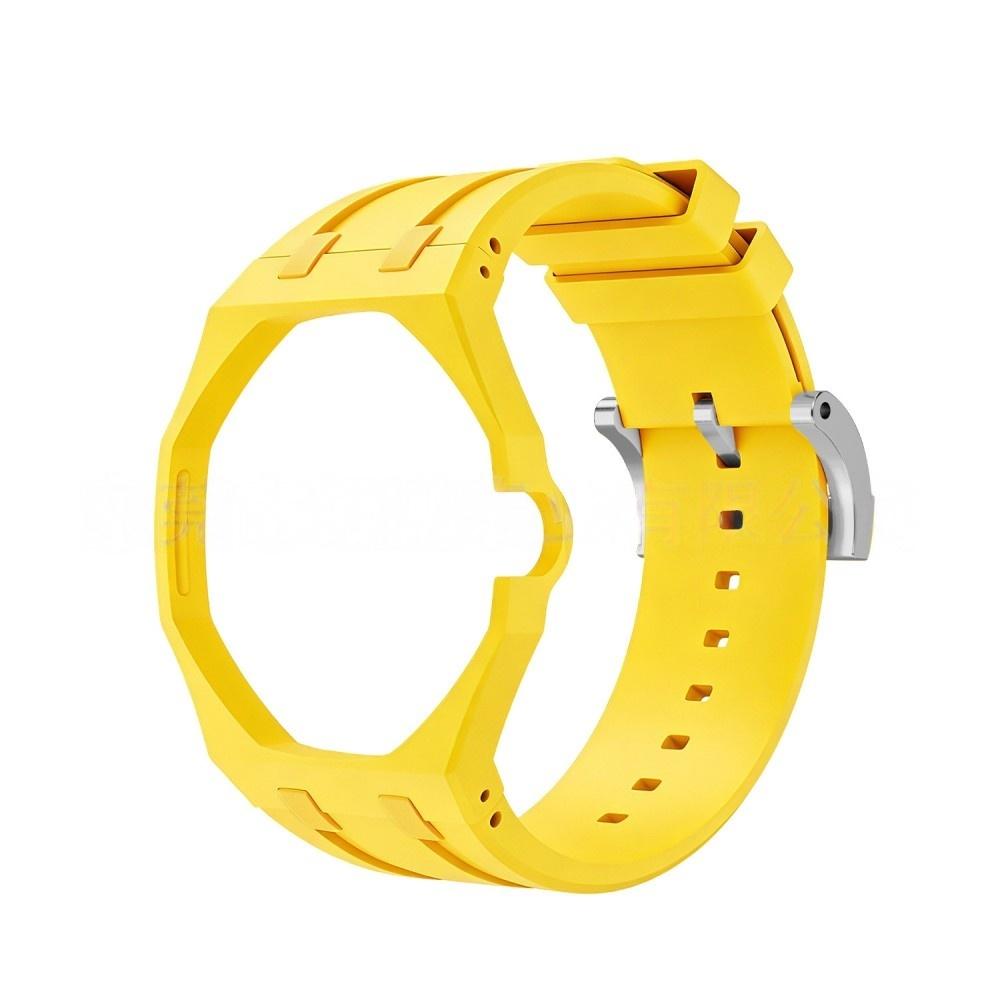 Tri-Color Integrated Silicone Watch Strap Mod
