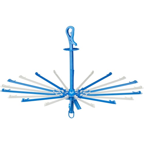 Towa Sangyo Neosul Super Catch Laundry Hanger, Holds 20 Parasols, White/Blue, Approx. 84.5 X H52cm