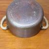Vintage Copper Pot,Handcrafted Hot Pot Food Cooking Utensil for Boiling,Simmering and Pasta Stewing,With lid 18 cm Handheld Pots