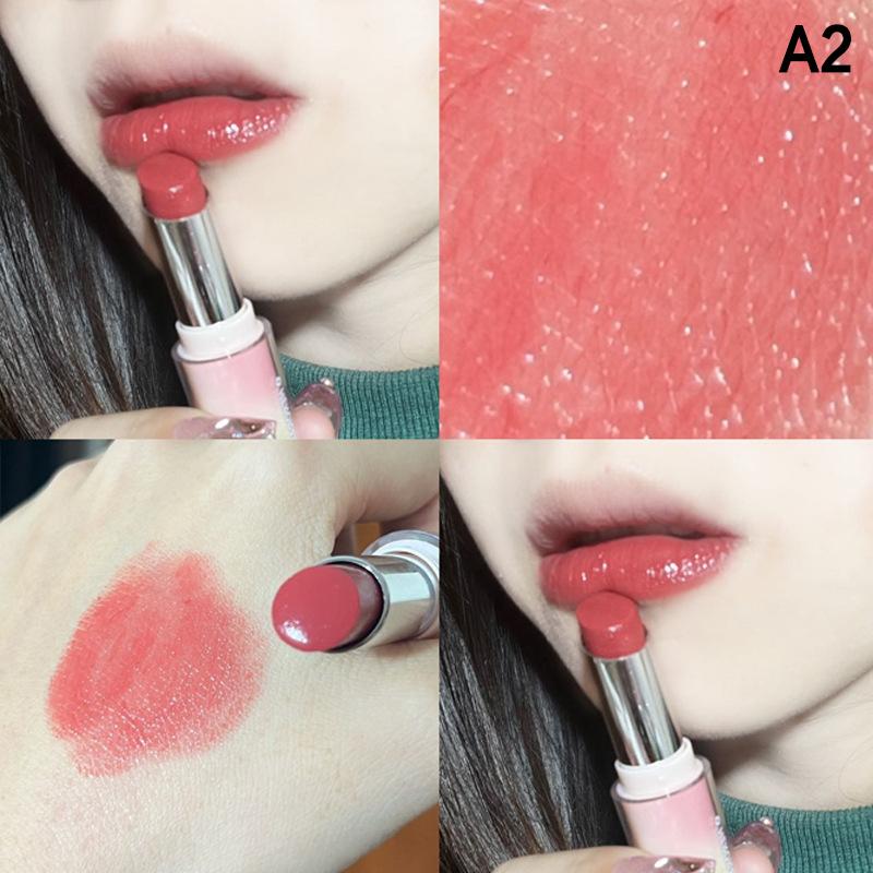 Herorange Water Gloss Mirror Lipstick  Jelly Transparent Lip Stick Moisturizing Long-Lasting Solid Lip Gloss Makeup