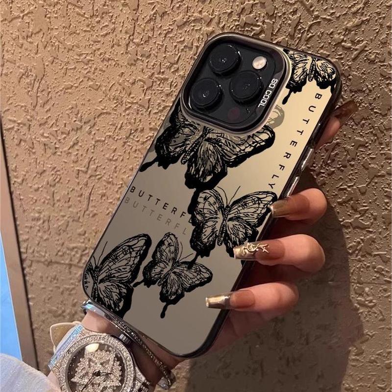 Fashion Butterfly Black Purple Phone Case for Xiaomi Mi 14T 14 13 12 12T 11 Lite Poco X6 F6 F5 X5 F4 F3 X3 GT Pro 4G 5G Cover