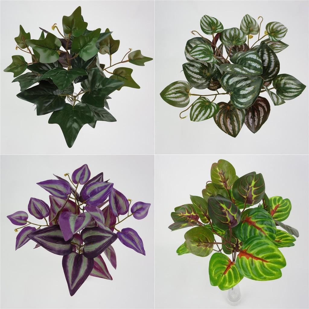 Ipomoea Batatas Fake Plant Wall Decor With Realistic Leaf Bundles For Indoor Decoration