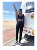 High-Waisted Fleece-Lined Korean Style Jeans for Petite Women, Autumn/Winter, Loose Fit, Straight Leg, Harem Carrot Cut.