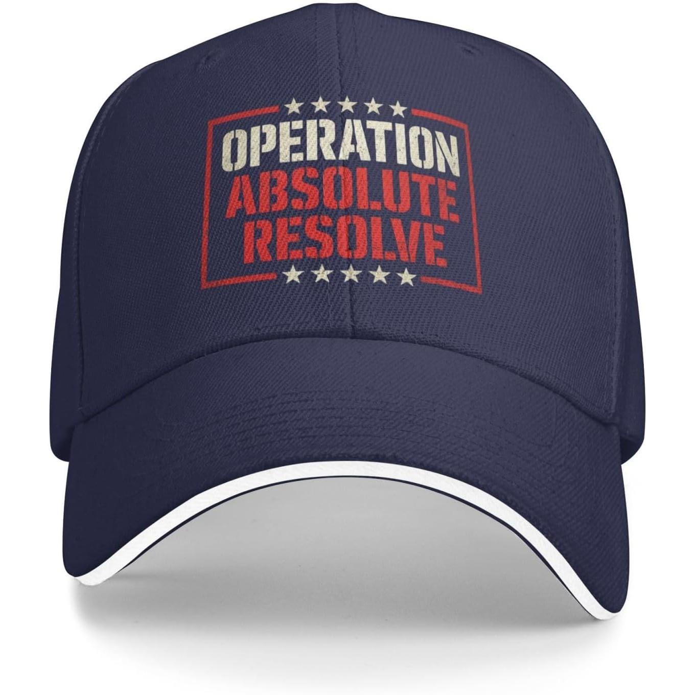 Operation Absolute Resolve Graphic Baseball Cap Casual Polyester Adjustable Unisex Cap Adjustable