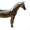 Hand Painted Standing Horse Statue,Animal Crafts Figurines,Horse Sculpture for Office Desk Home